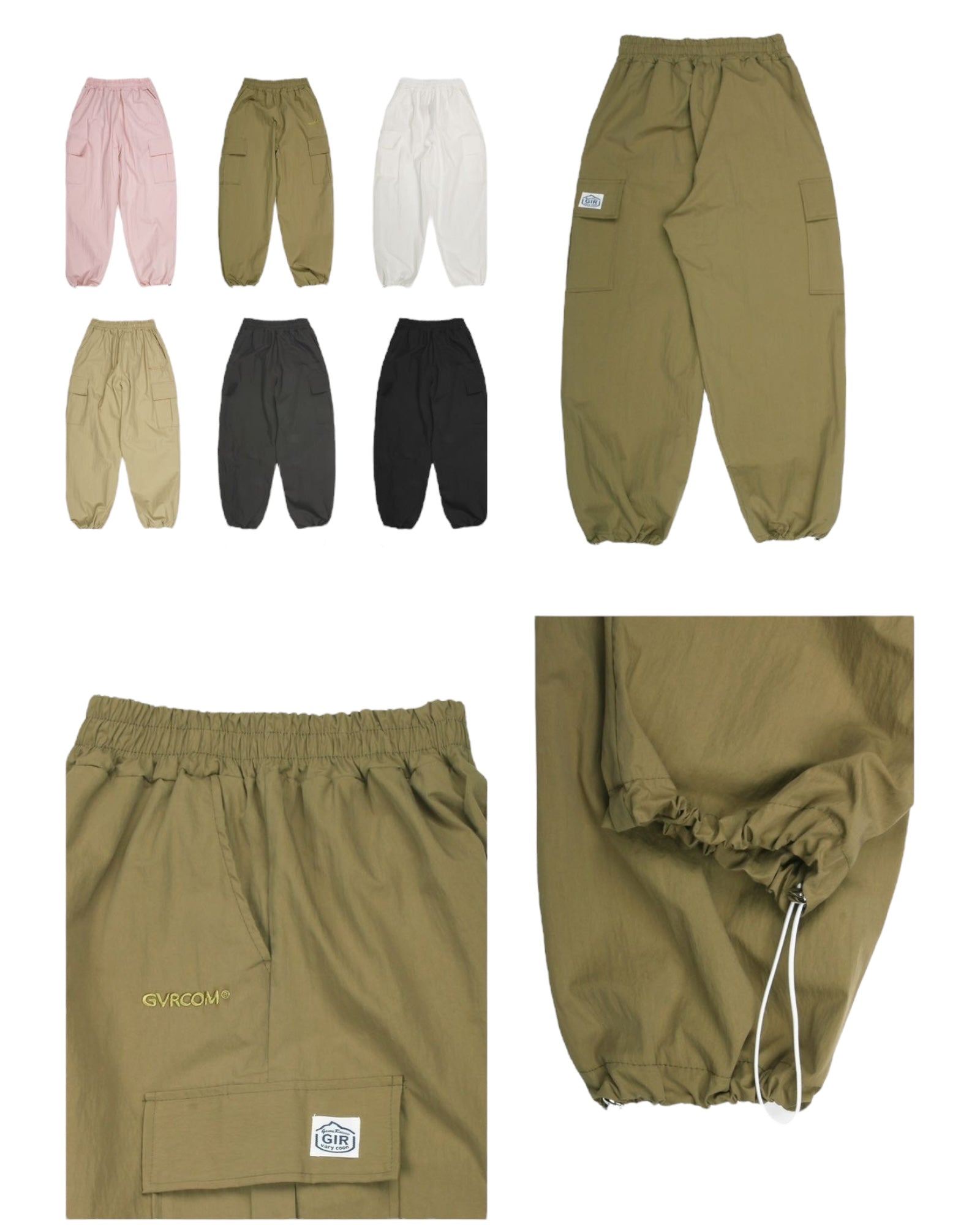 Two-pocket trousers with drawstring
