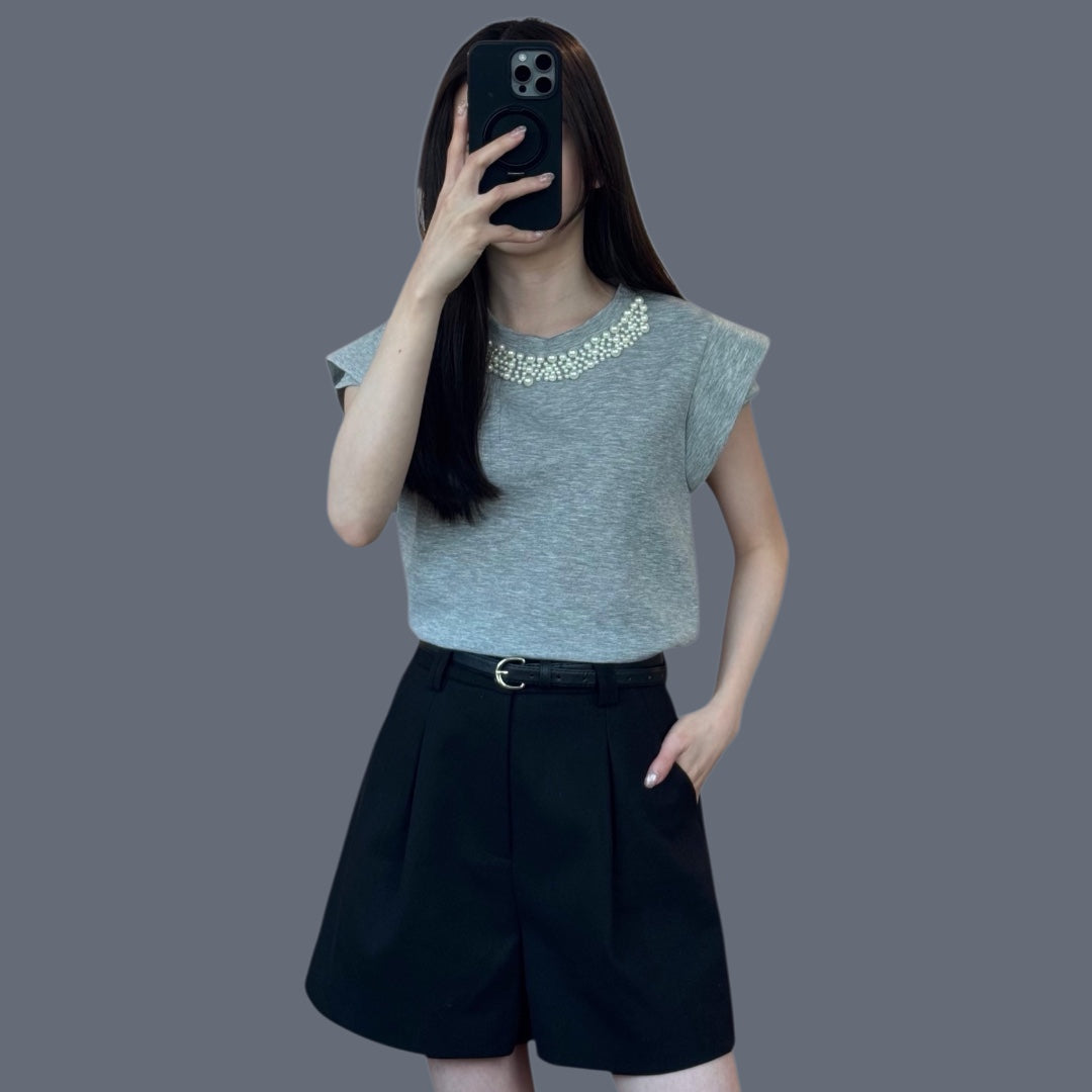 珍珠領Tee
