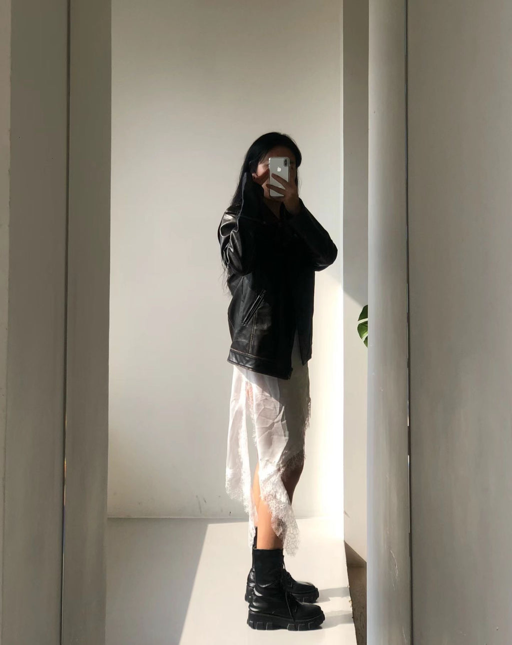 絲質lace吊帶連身裙