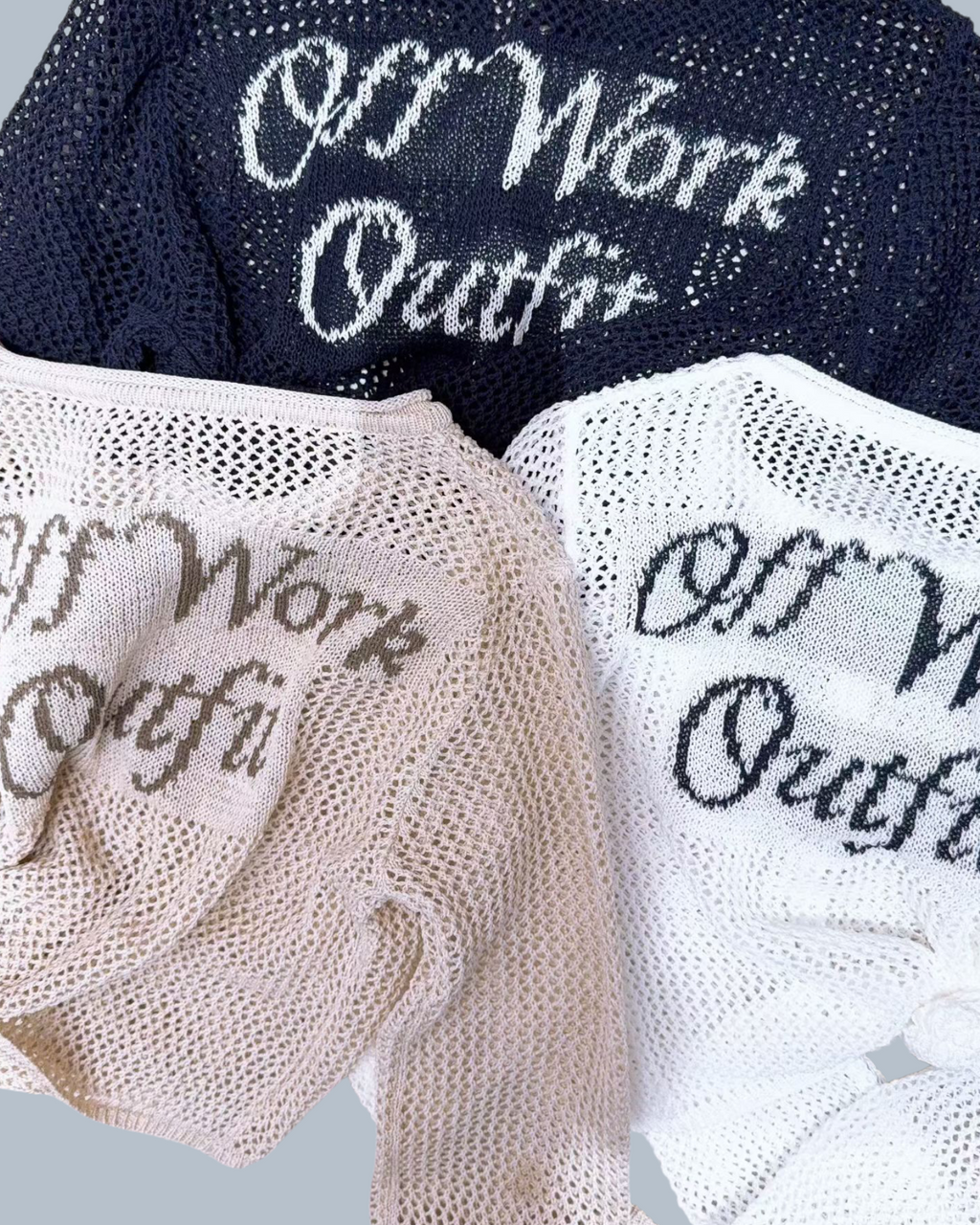 “Off Work”網網外套