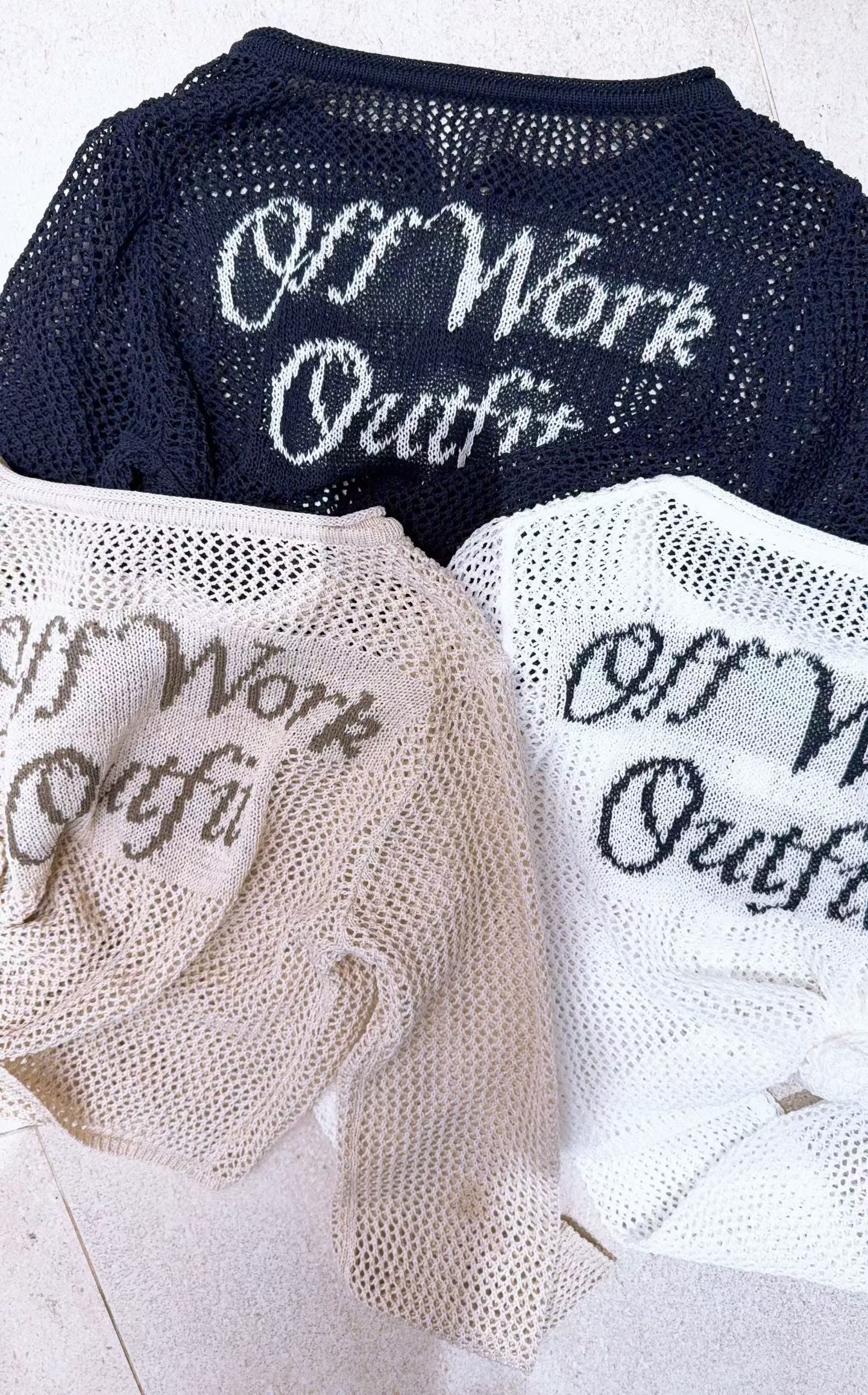 “Off Work”網網外套