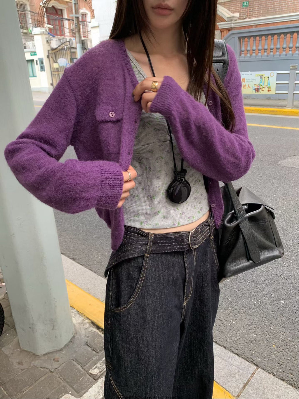 雙袋羊毛外套
