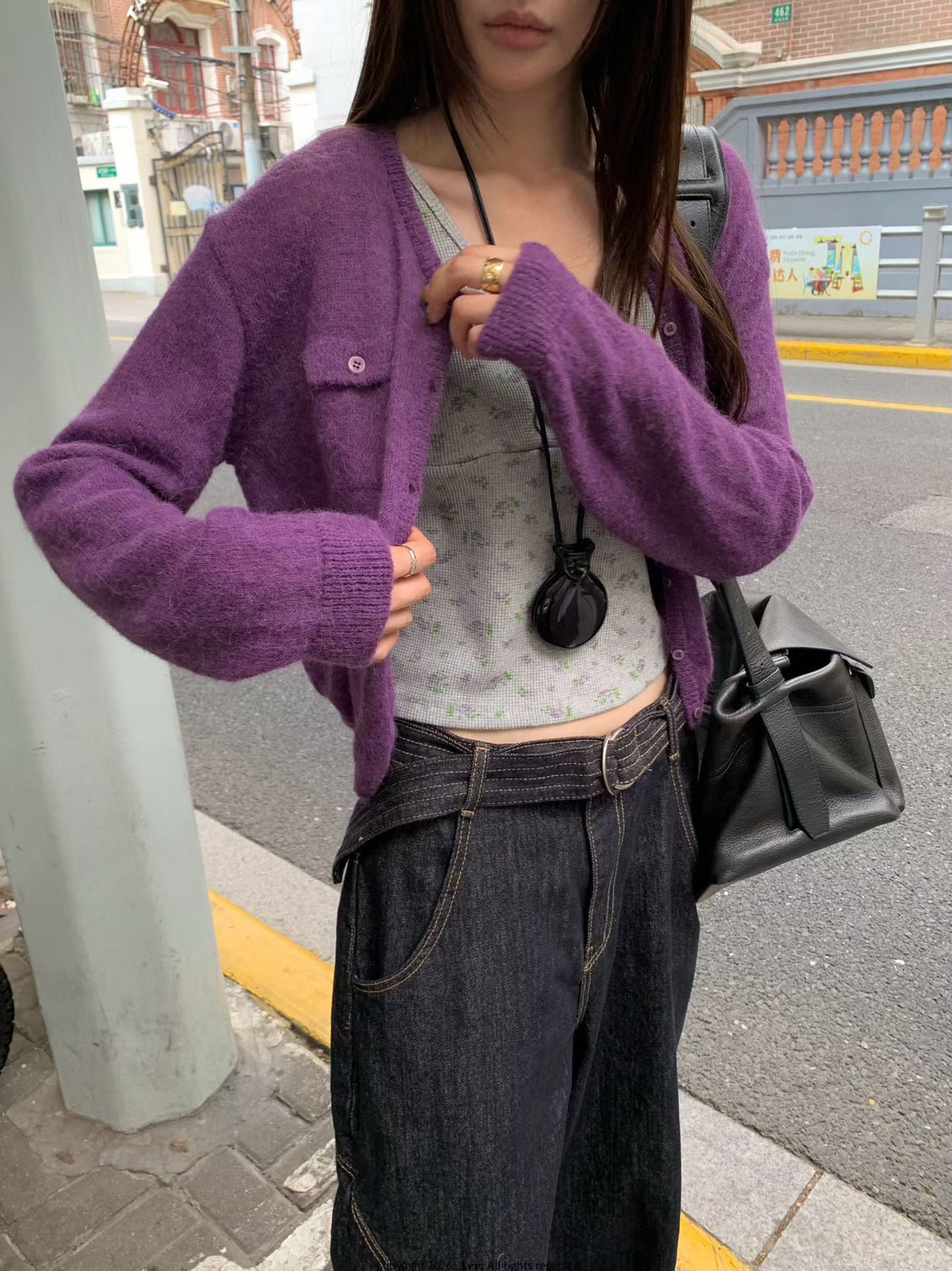 雙袋羊毛外套