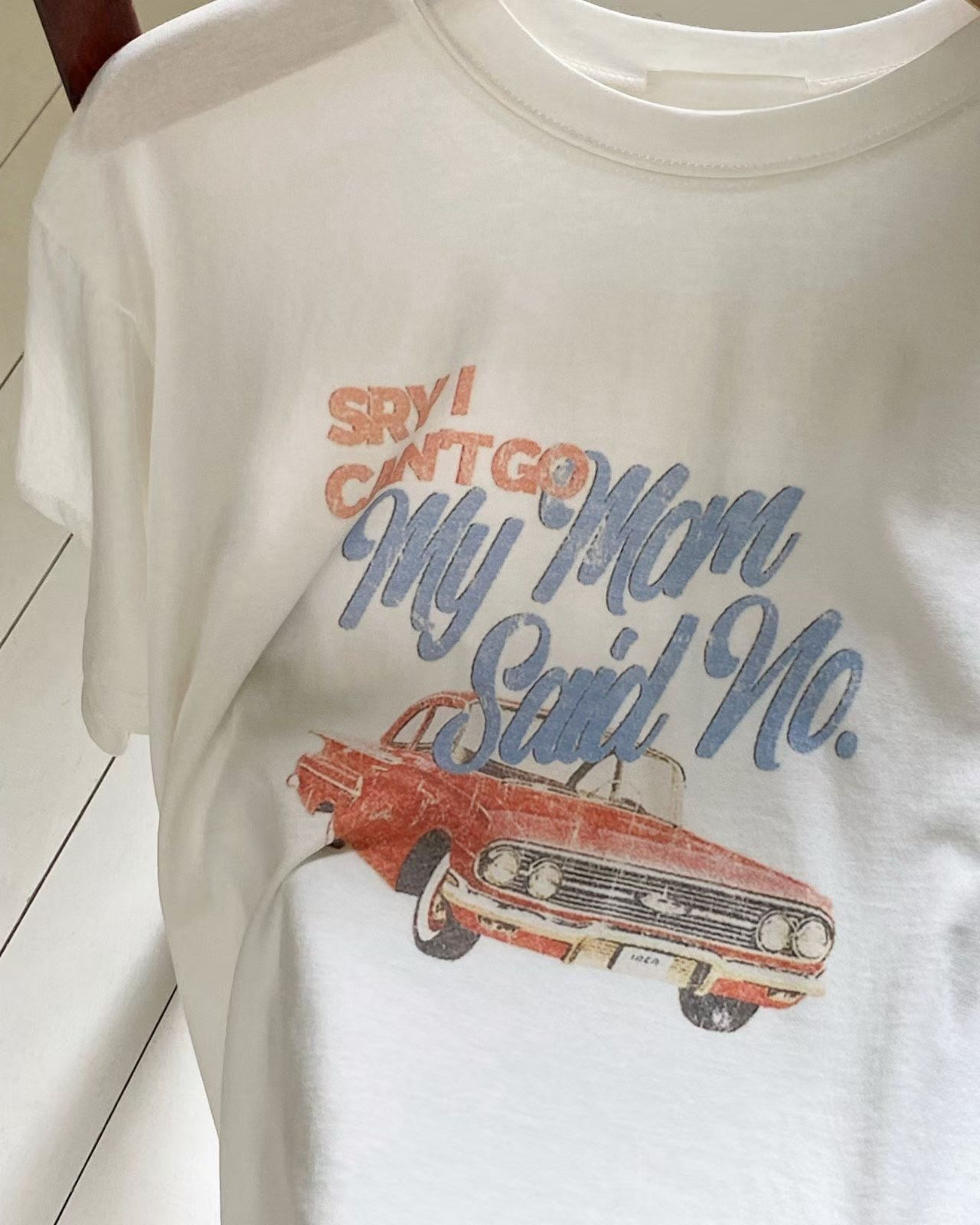 復古車薄Tee