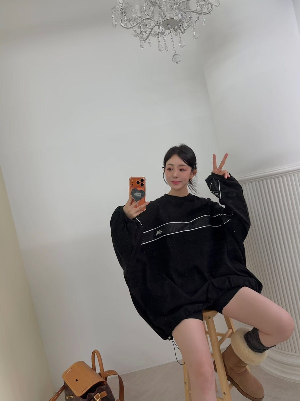 拼色長Tee