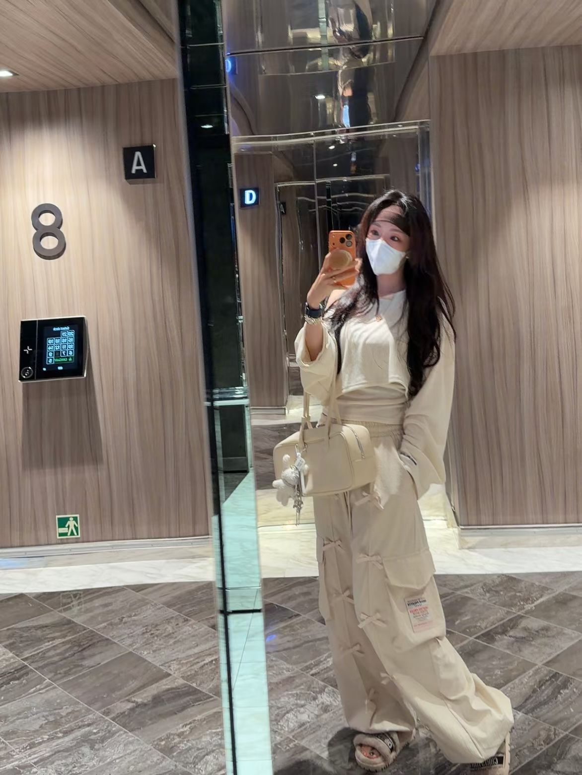 綁頸吊帶短Tee set