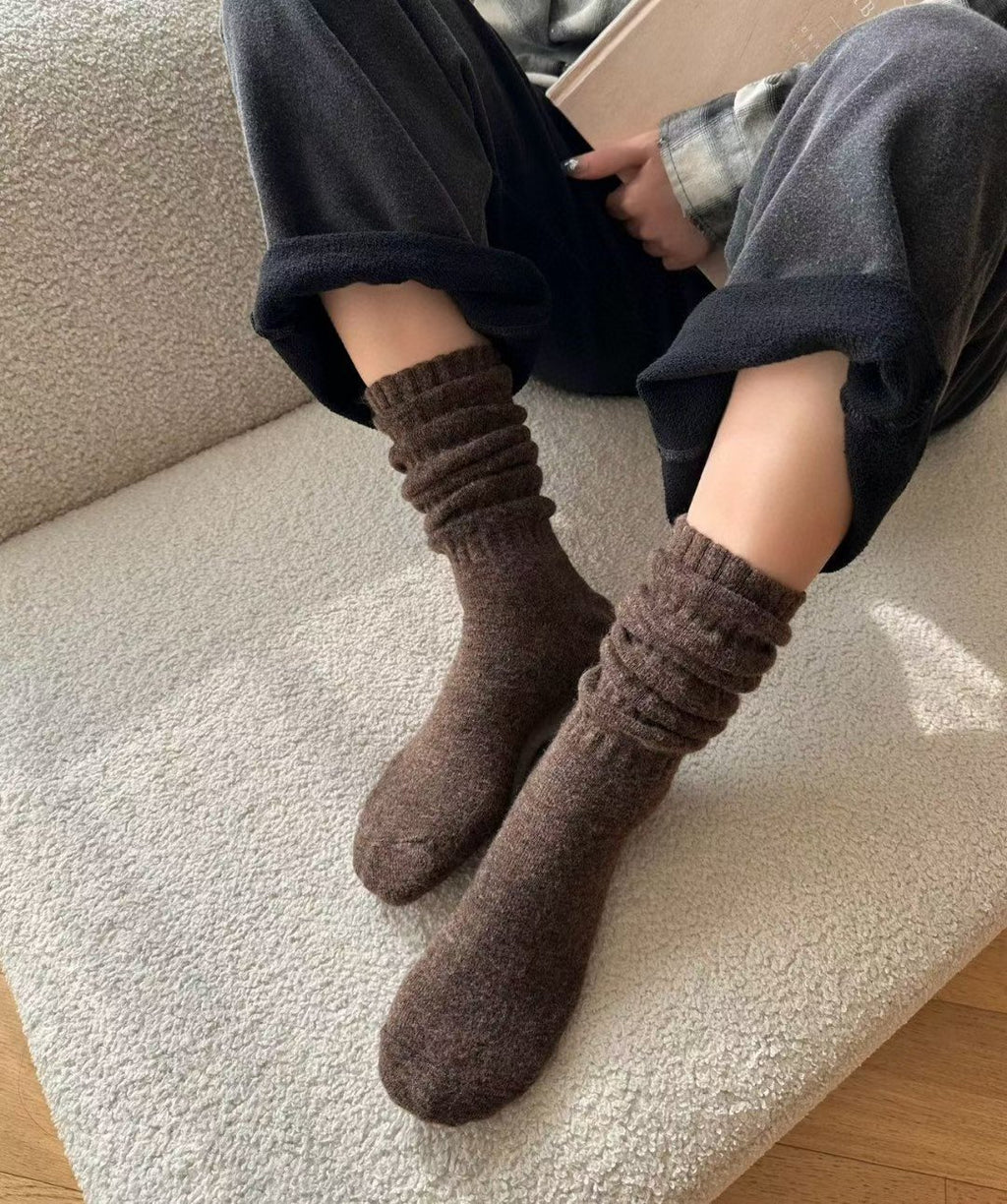 羊毛羊絨泡泡長襪($150/ 2對)