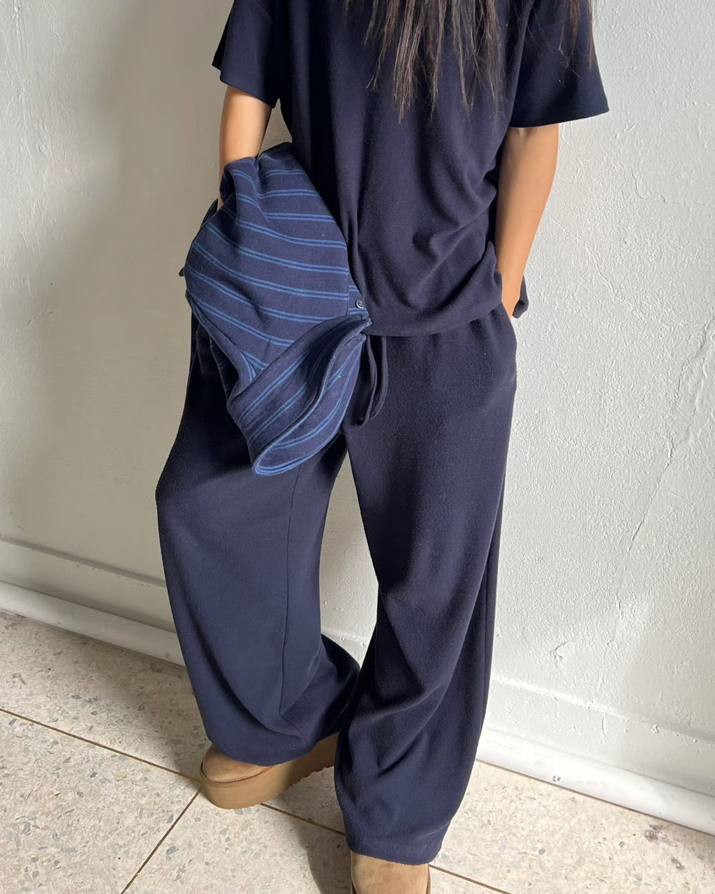 薄絨長褲 (set可另購薄絨淨色Tee)