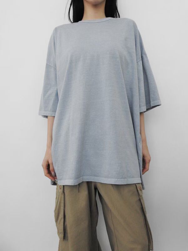 WST-3 洗水短袖長Tee