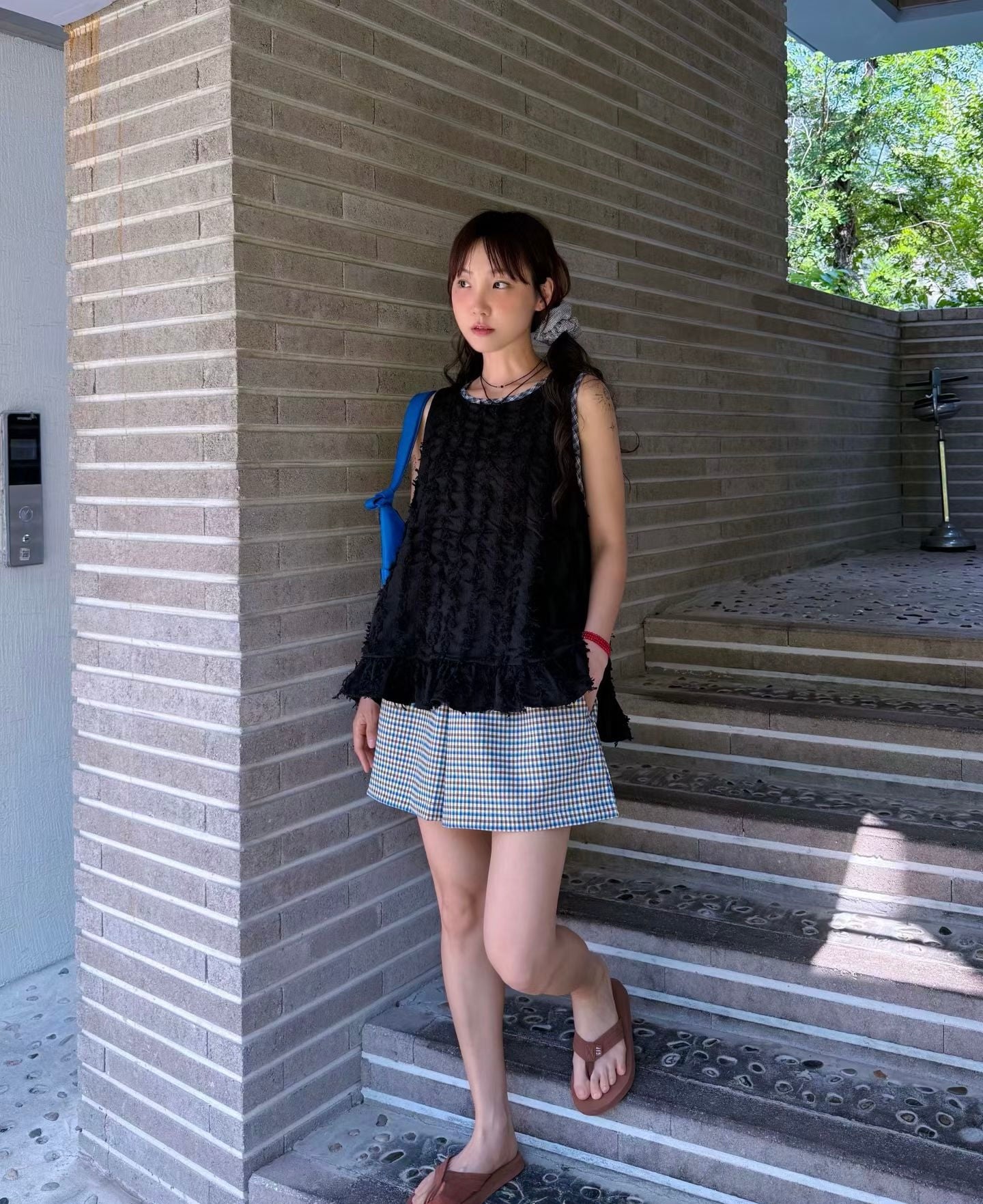 細格仔短褲