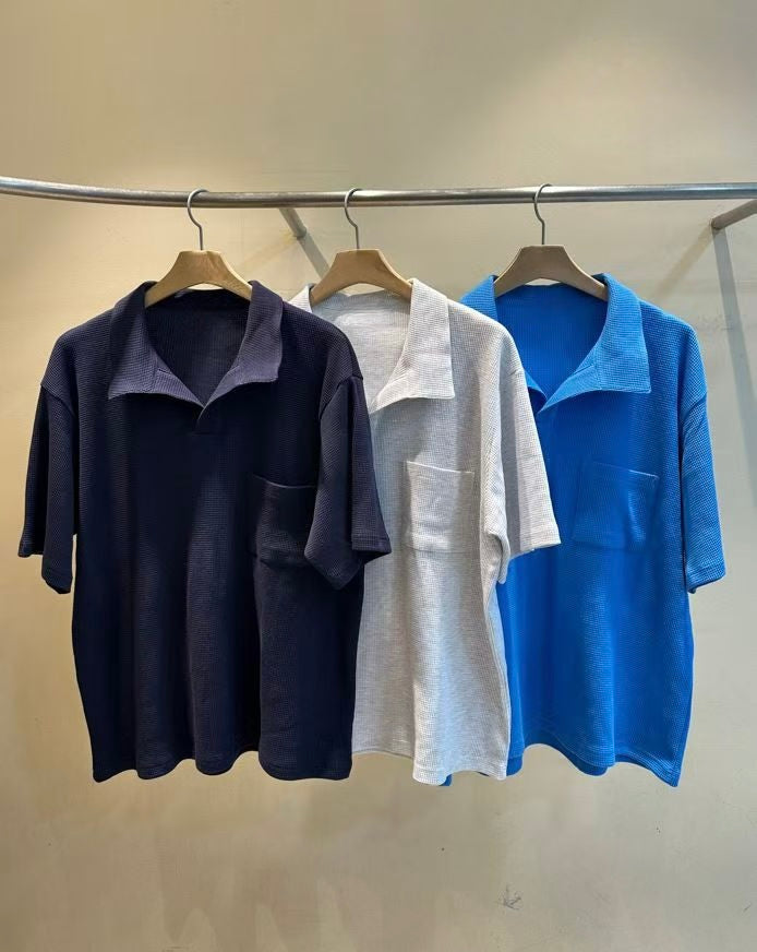 polo領窩夫格Tee (set裝可另購窩夫格短褲)