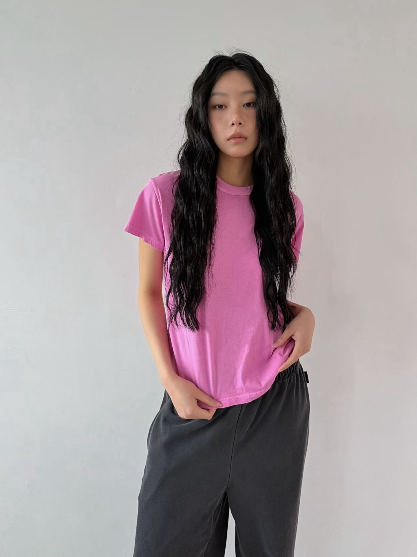 20色薄料洗水Tee