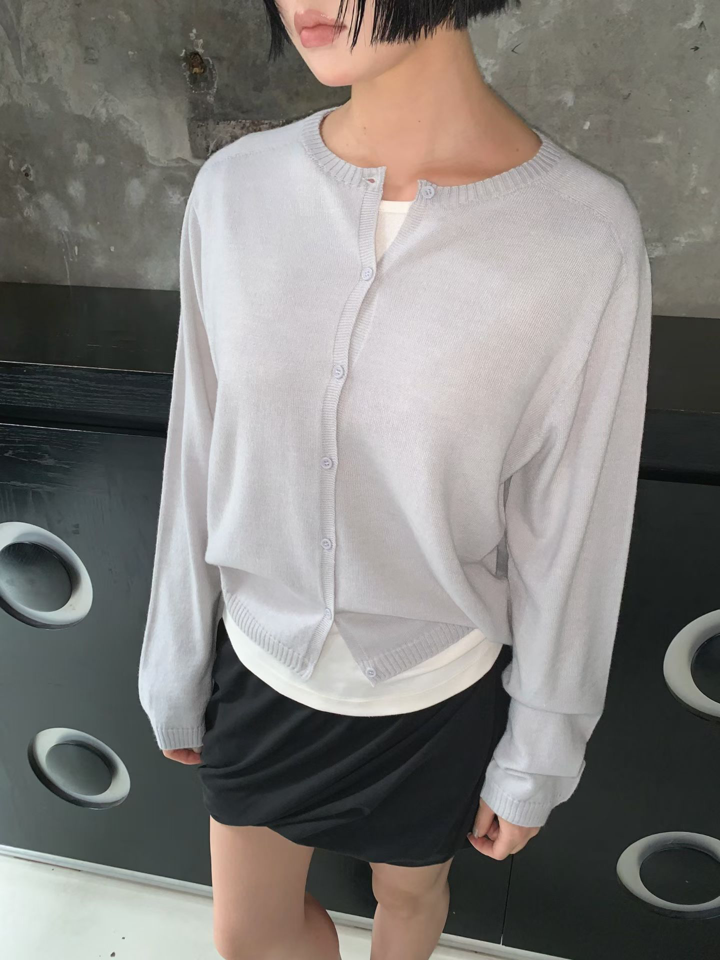 圓領Cardigan