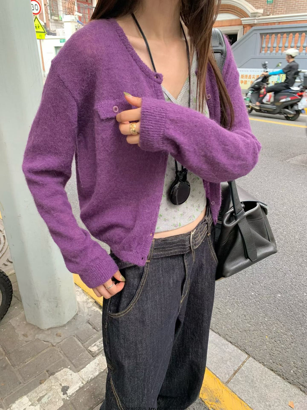 雙袋羊毛外套