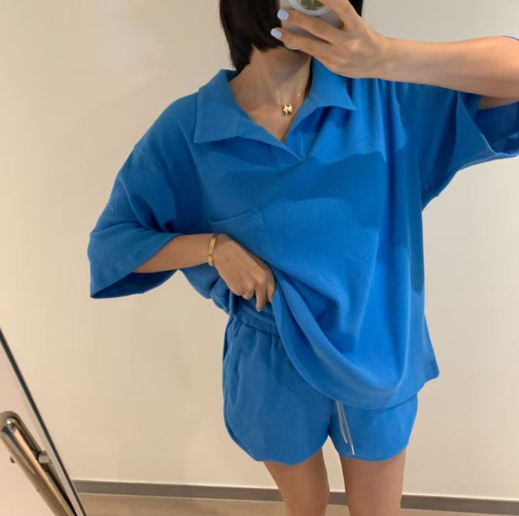 窩夫格短褲(set裝可另購格Polo領窩夫格Tee)