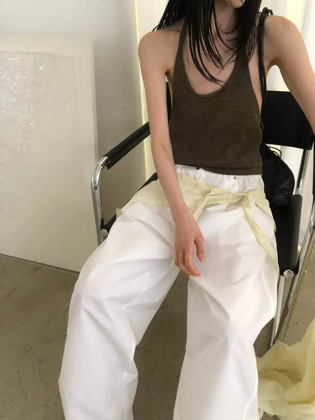兩側束腰褲
