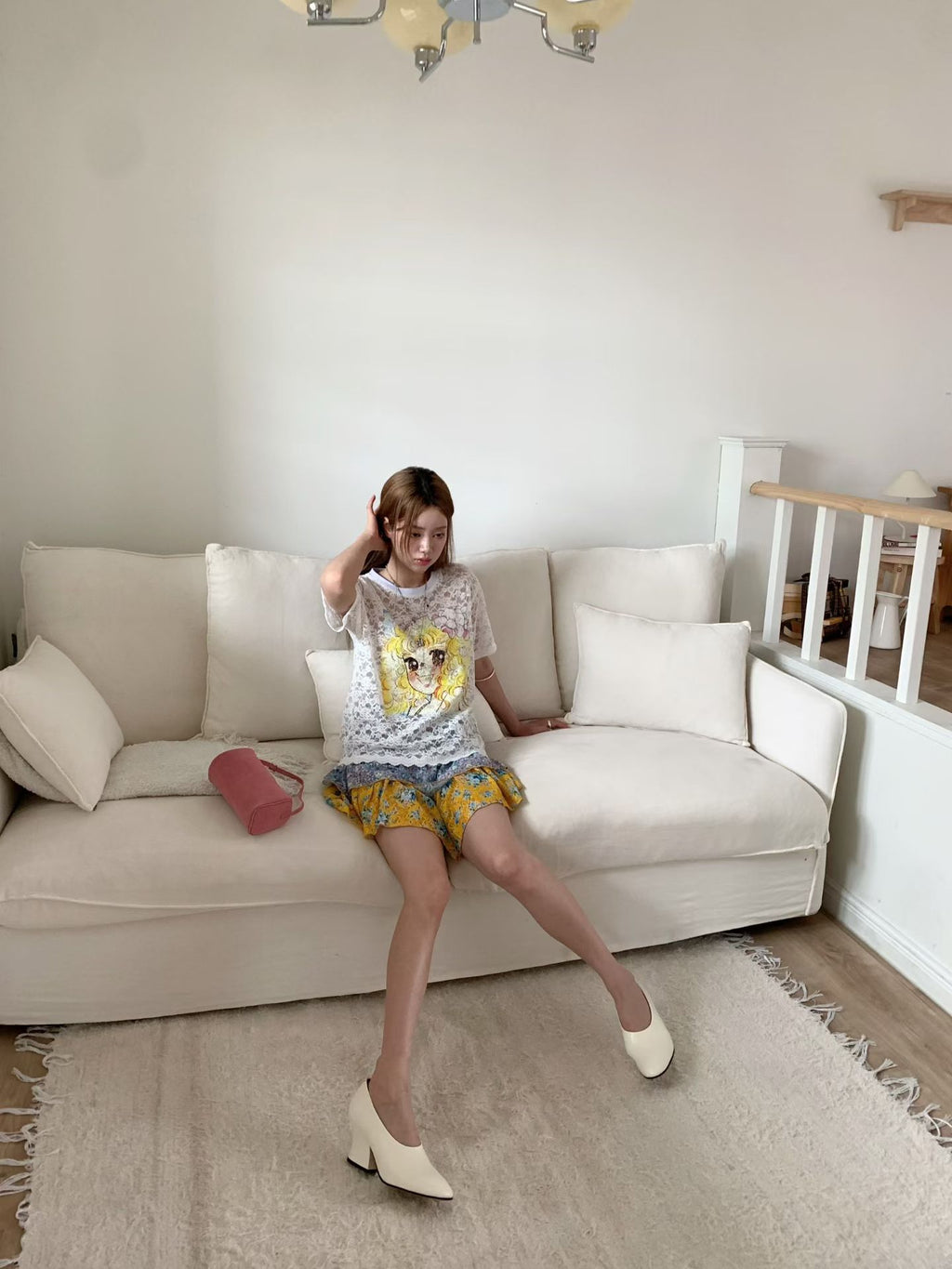 卡通Lace Tee