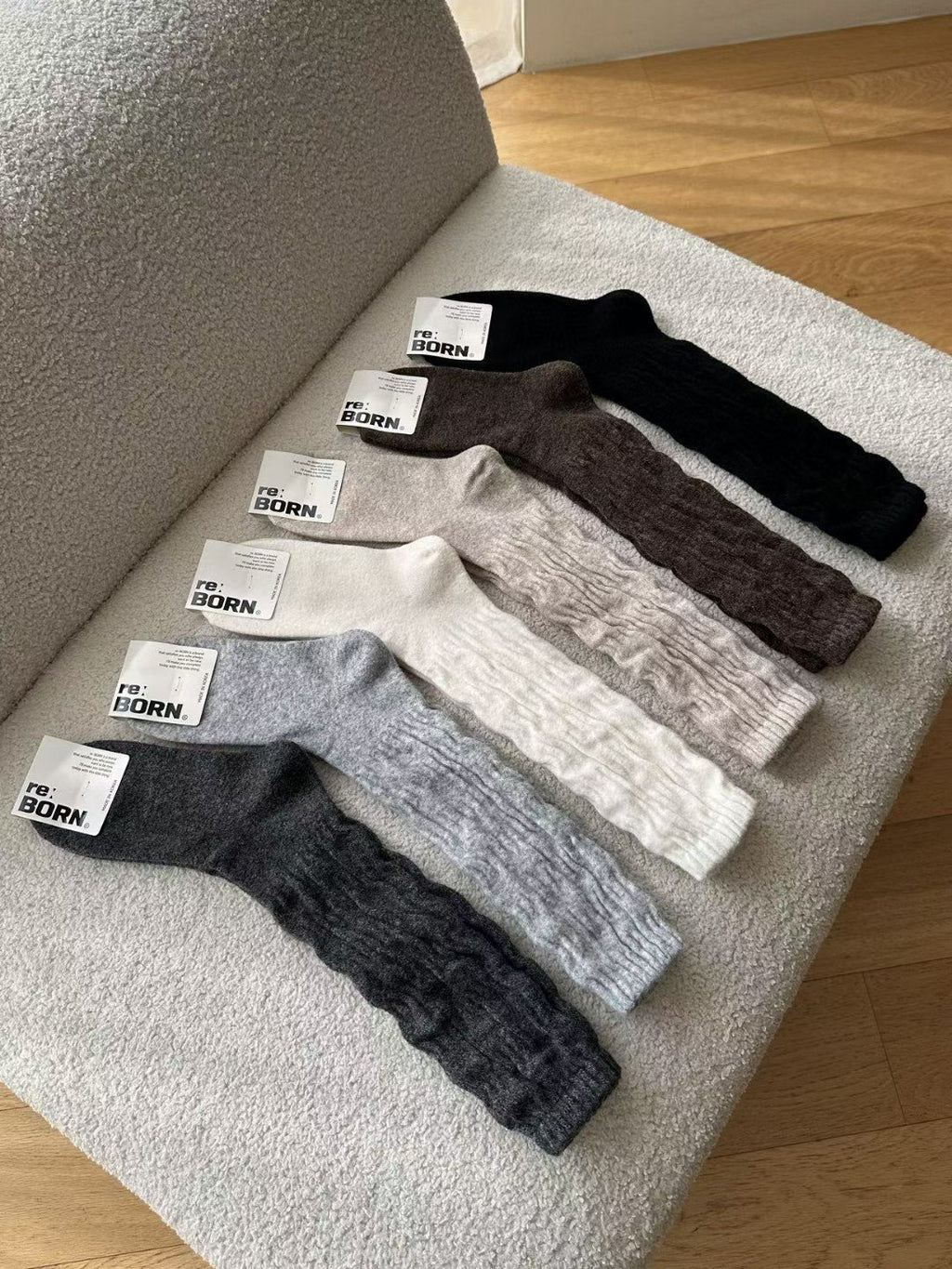 羊毛羊絨泡泡長襪($150/ 2對)