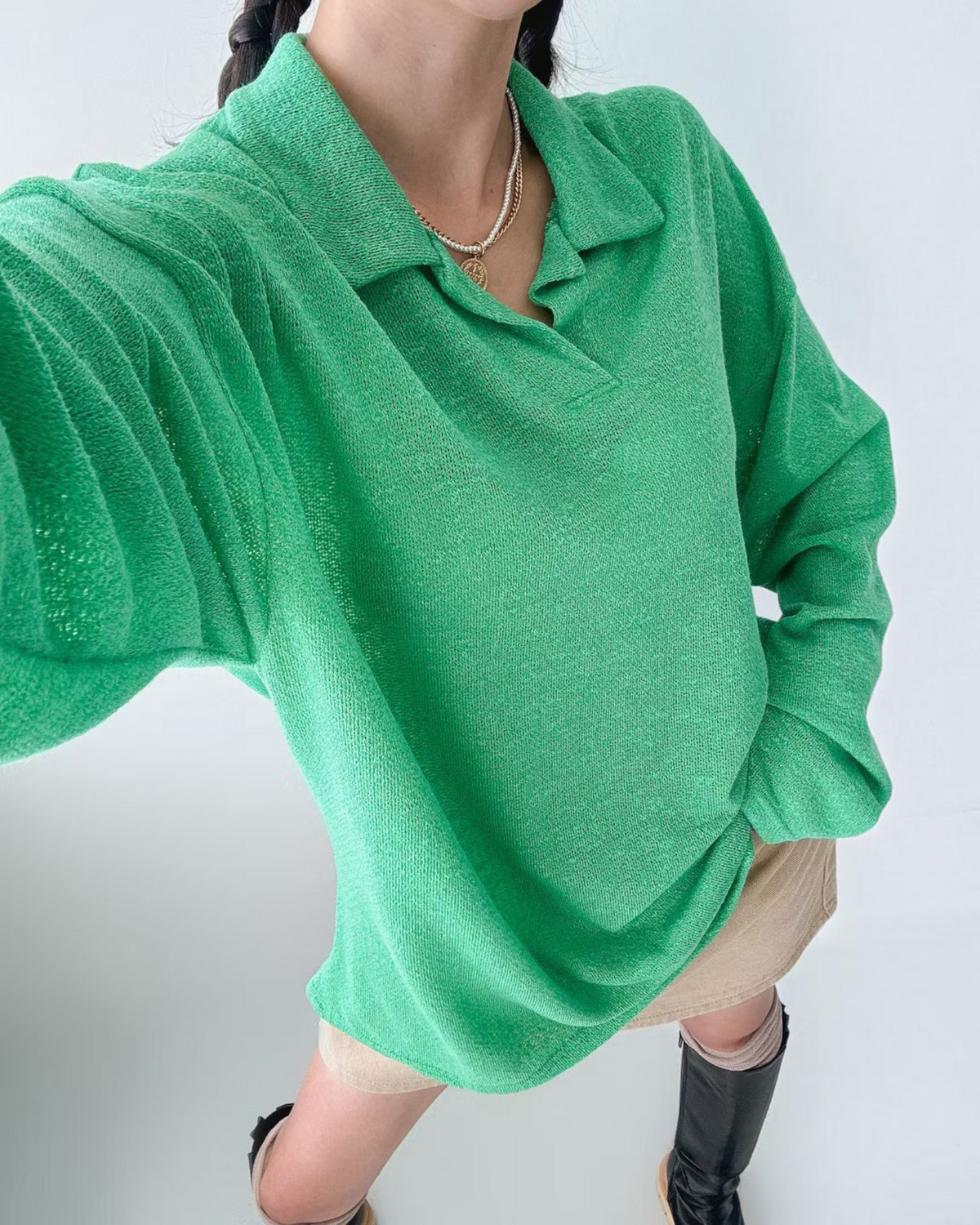反領長Tee