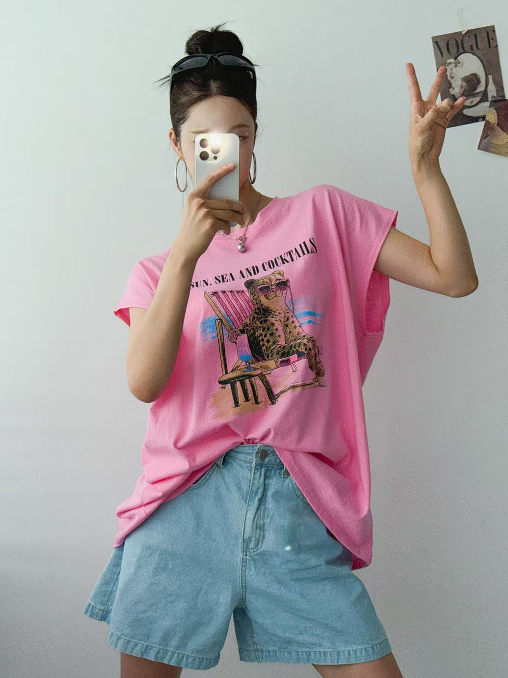 “COCKTAILS”豹Tee