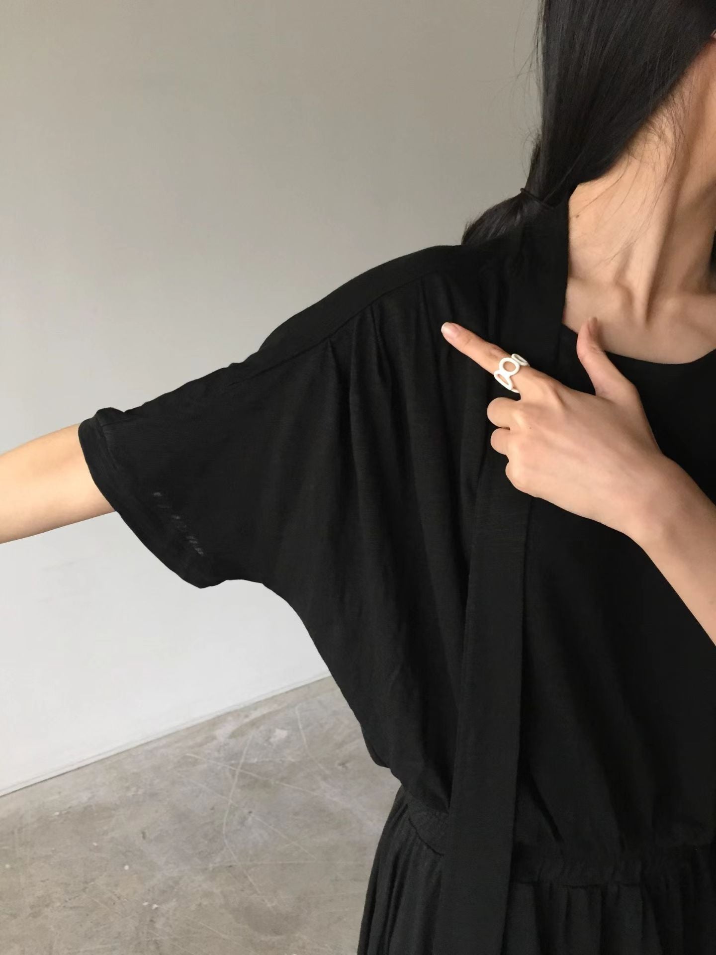 純棉連帶Tee (set裝可另購純棉長裙)