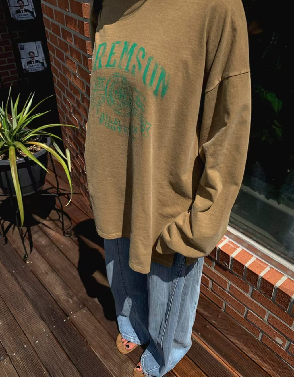 CREMSON洗水長Tee