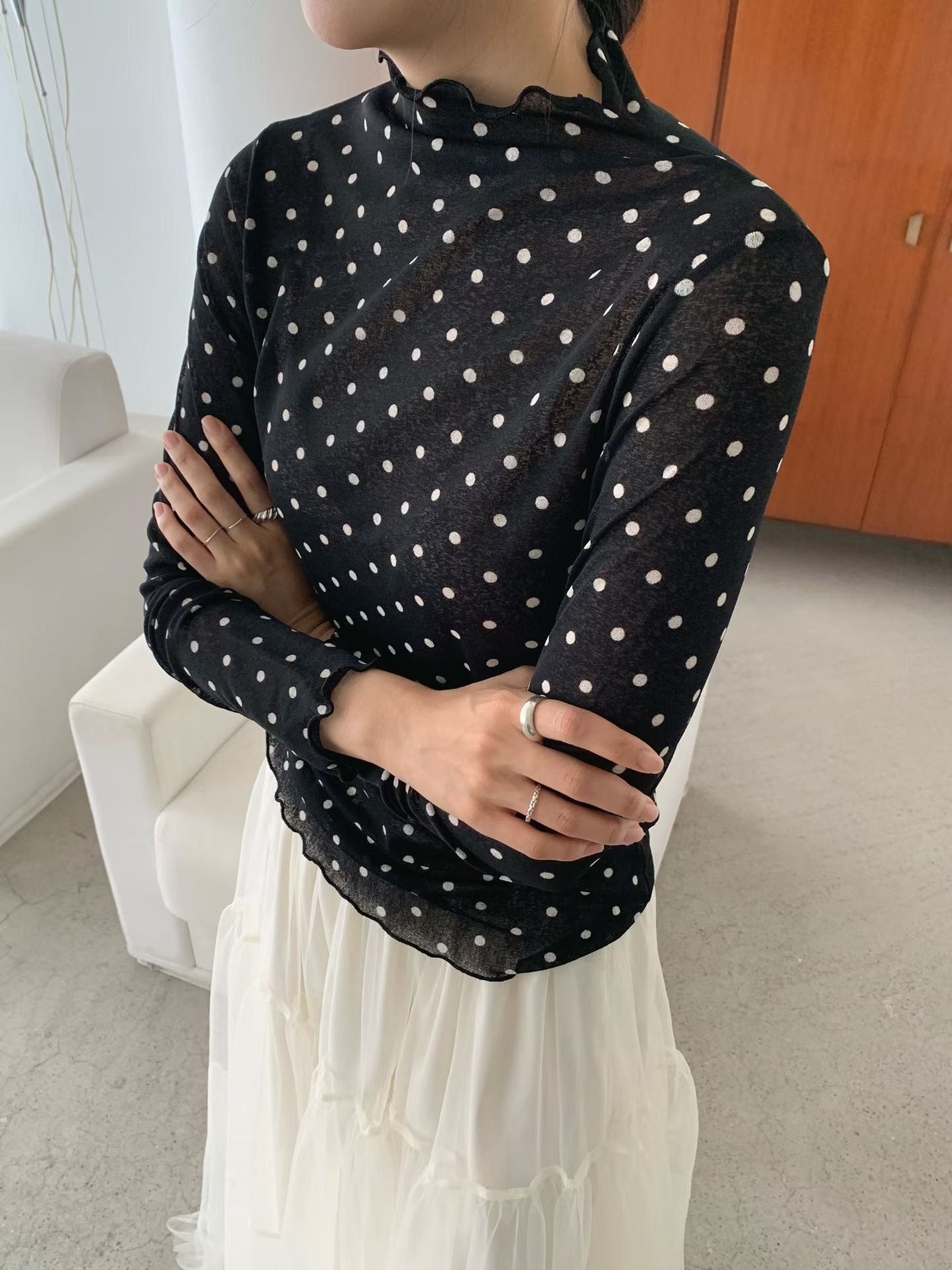 波點紗Tee
