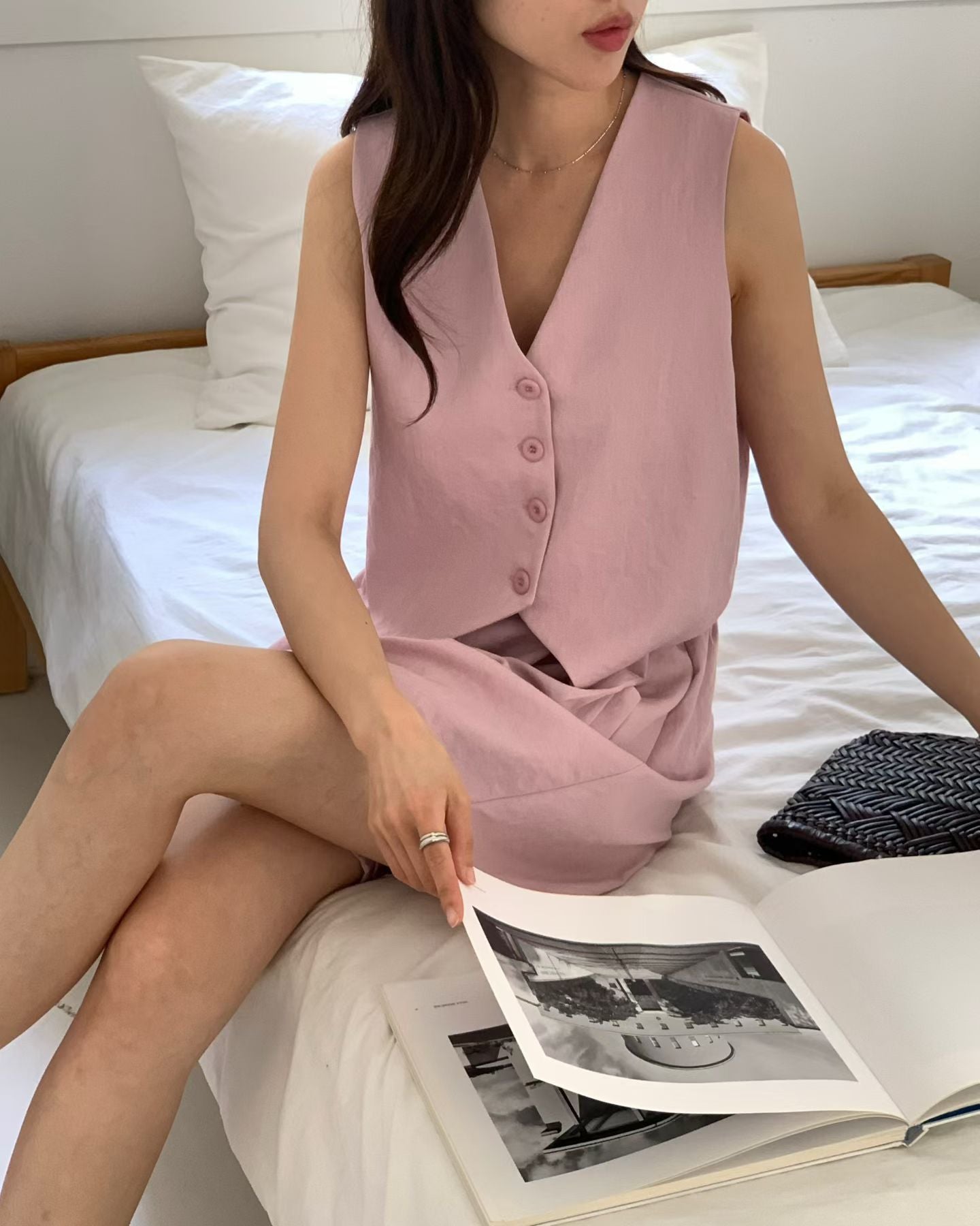 西裝短褲(set裝可另購扣鈕背心西裝外套)