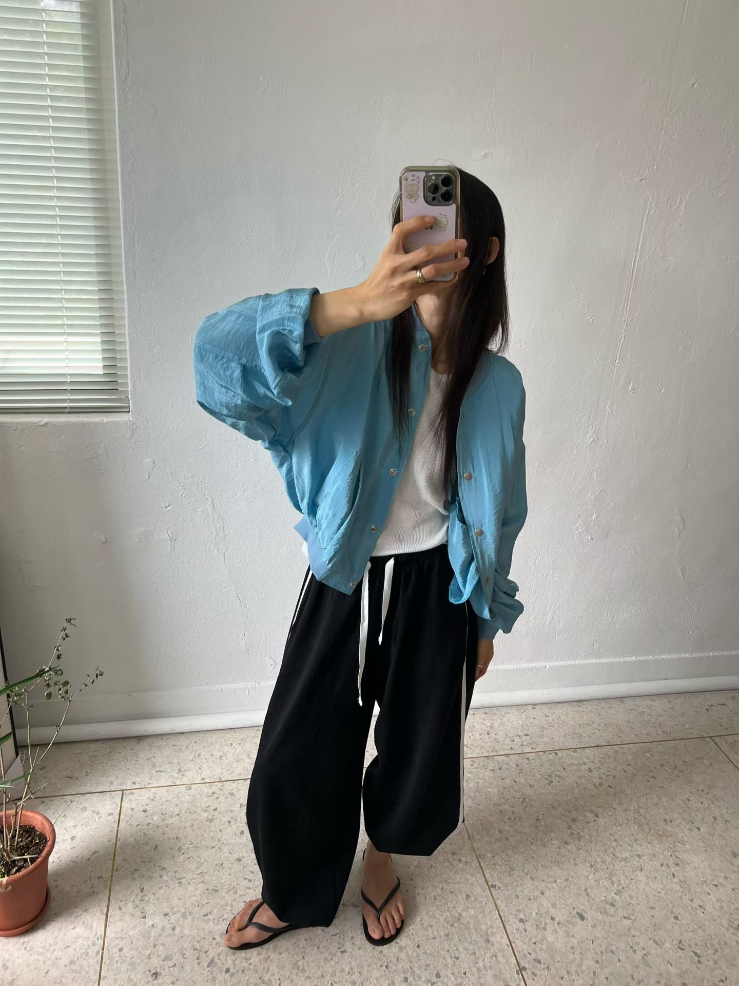 啪鈕短風褸