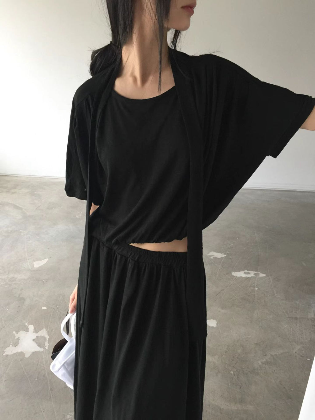 純棉連帶Tee (set裝可另購純棉長裙)