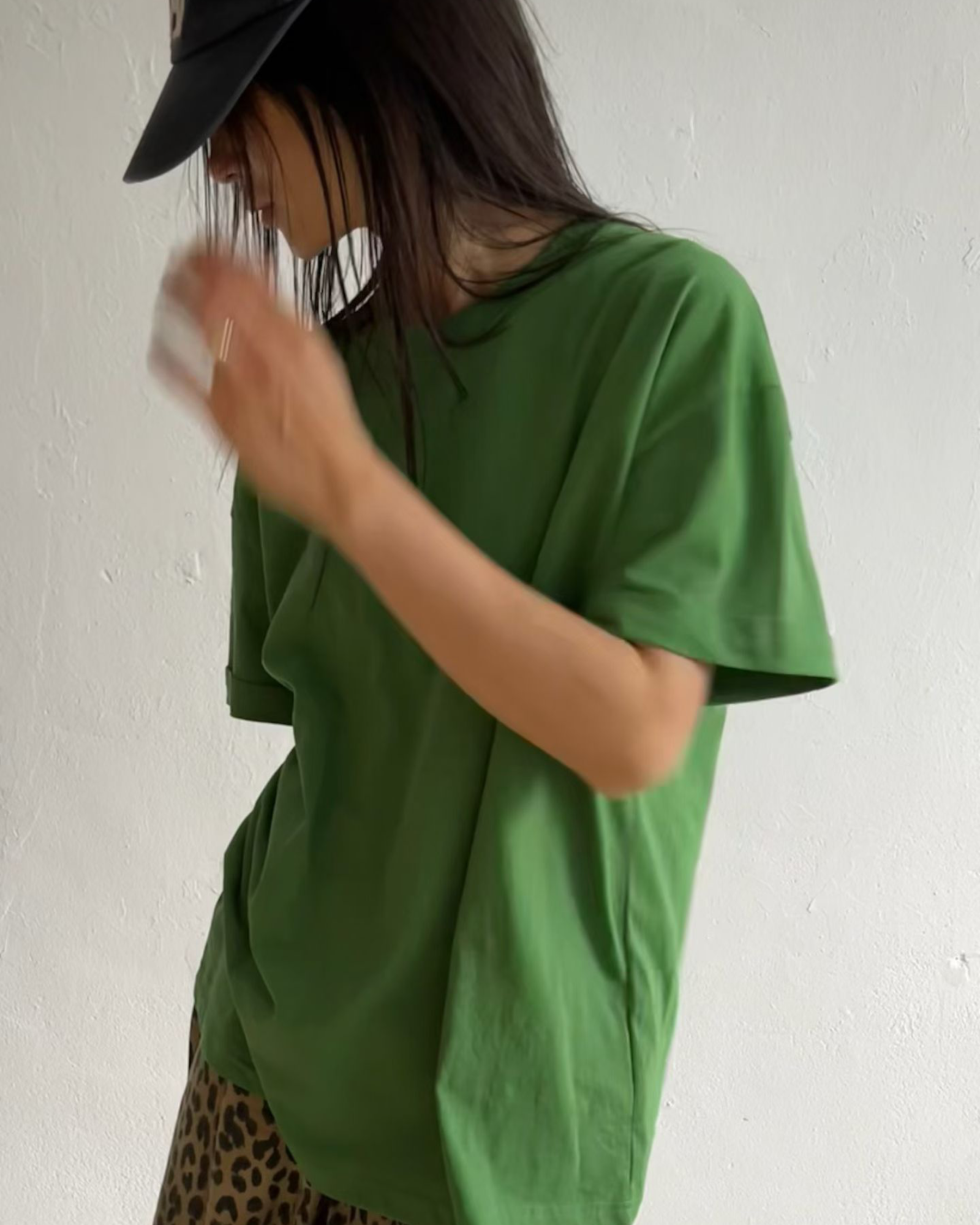 摺袖長Tee