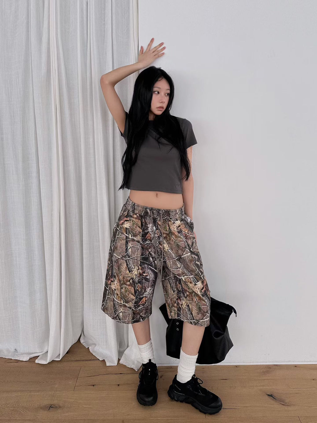 森林迷彩短褲