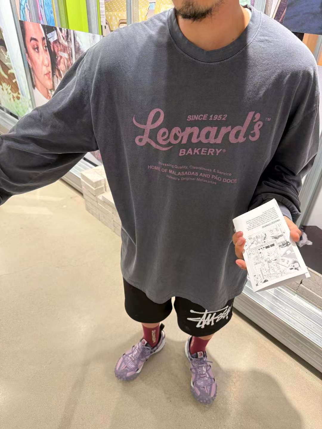 “Leonard”洗水長袖Tee