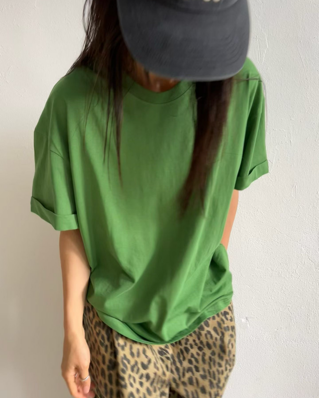 摺袖長Tee