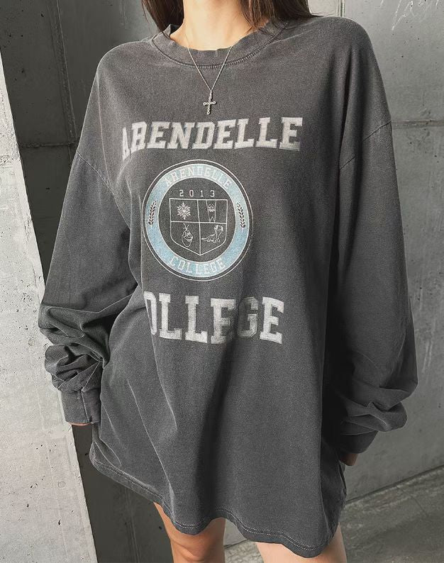 “COLLEGE”長Tee