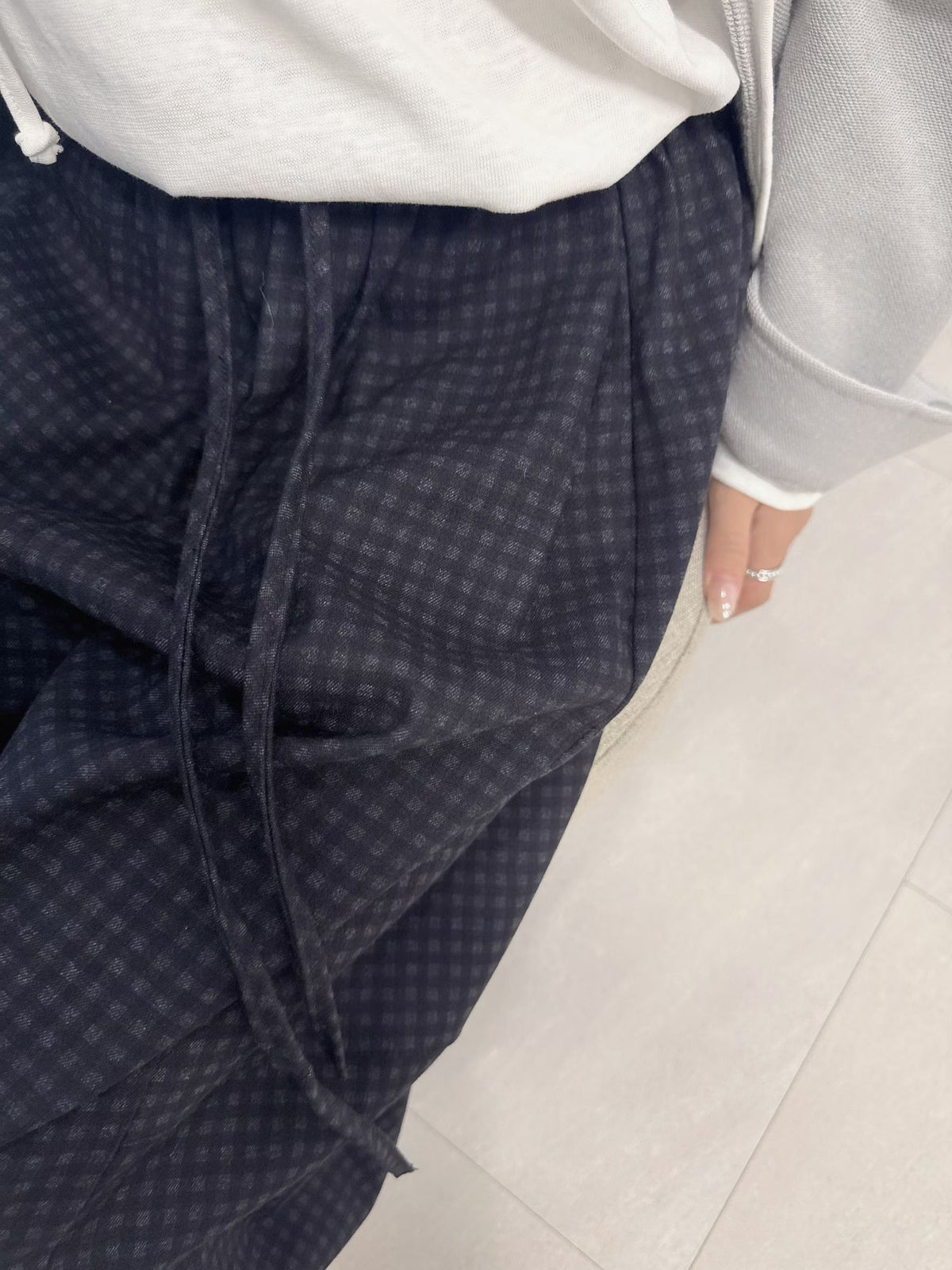 細格仔九分褲