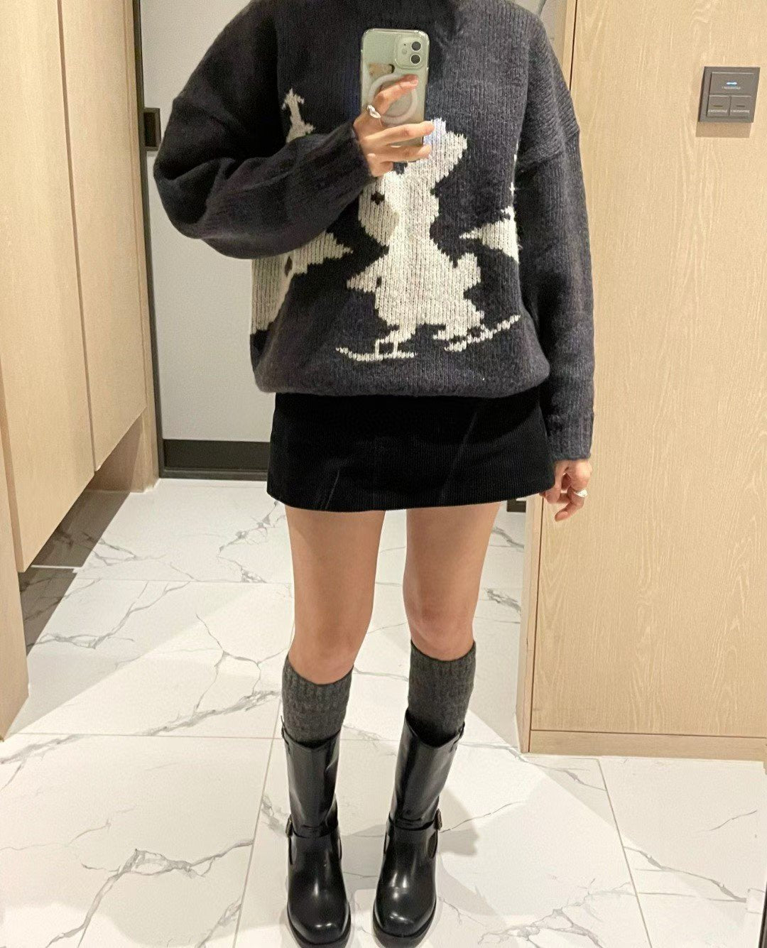 羊毛羊絨泡泡長襪($150/ 2對)