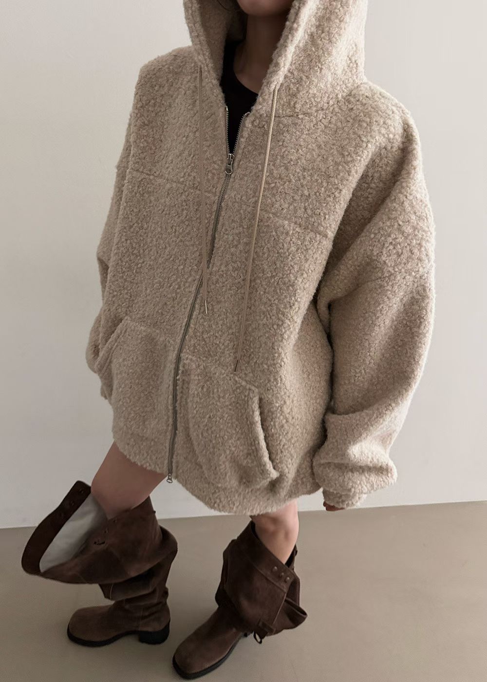 毛毛外套(set裝可另購毛毛短褲)