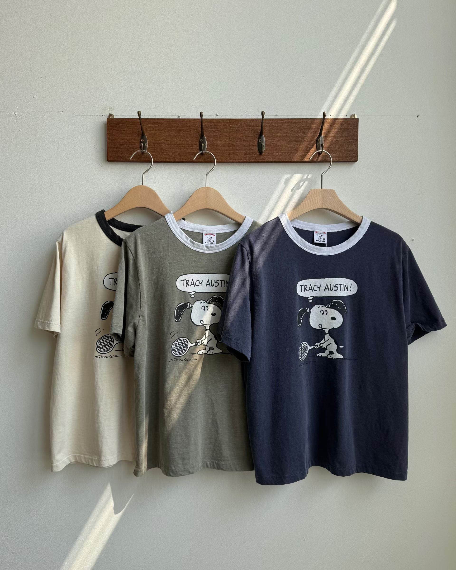 拚色Snoopy短袖Tee
