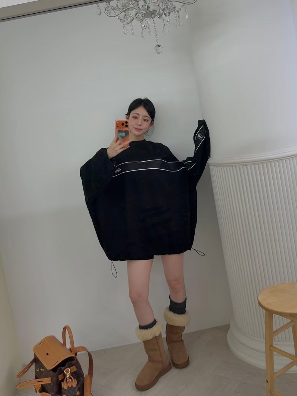 拼色長Tee