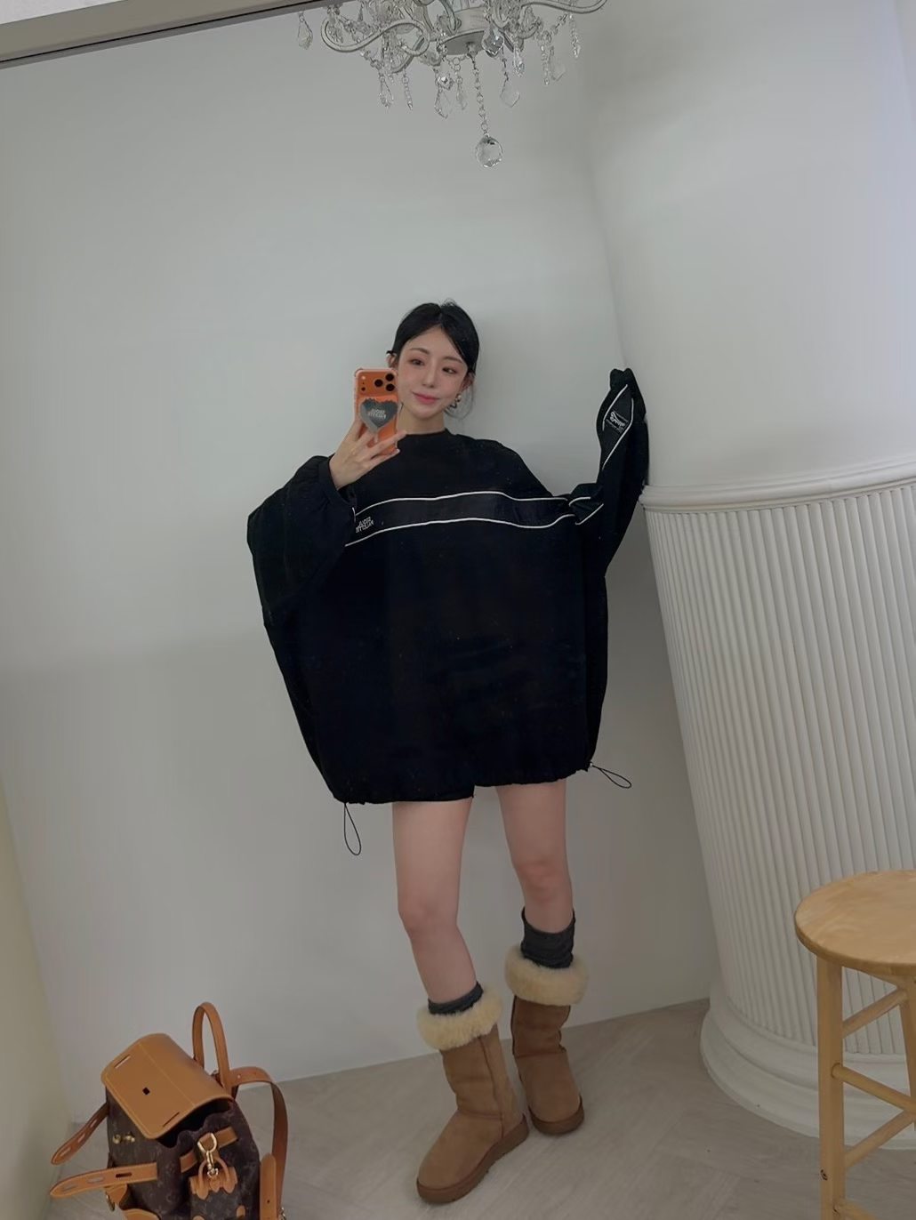 拼色長Tee