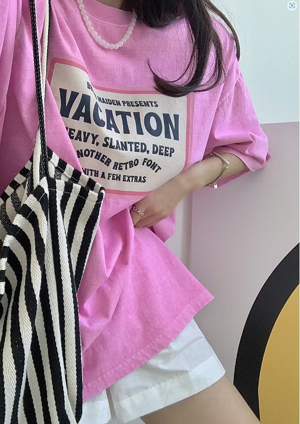 “VACATION”洗水長Tee