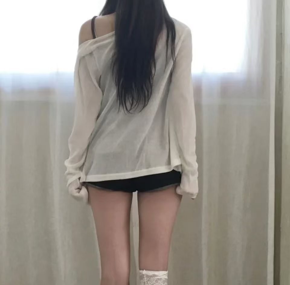 薄料V領外套