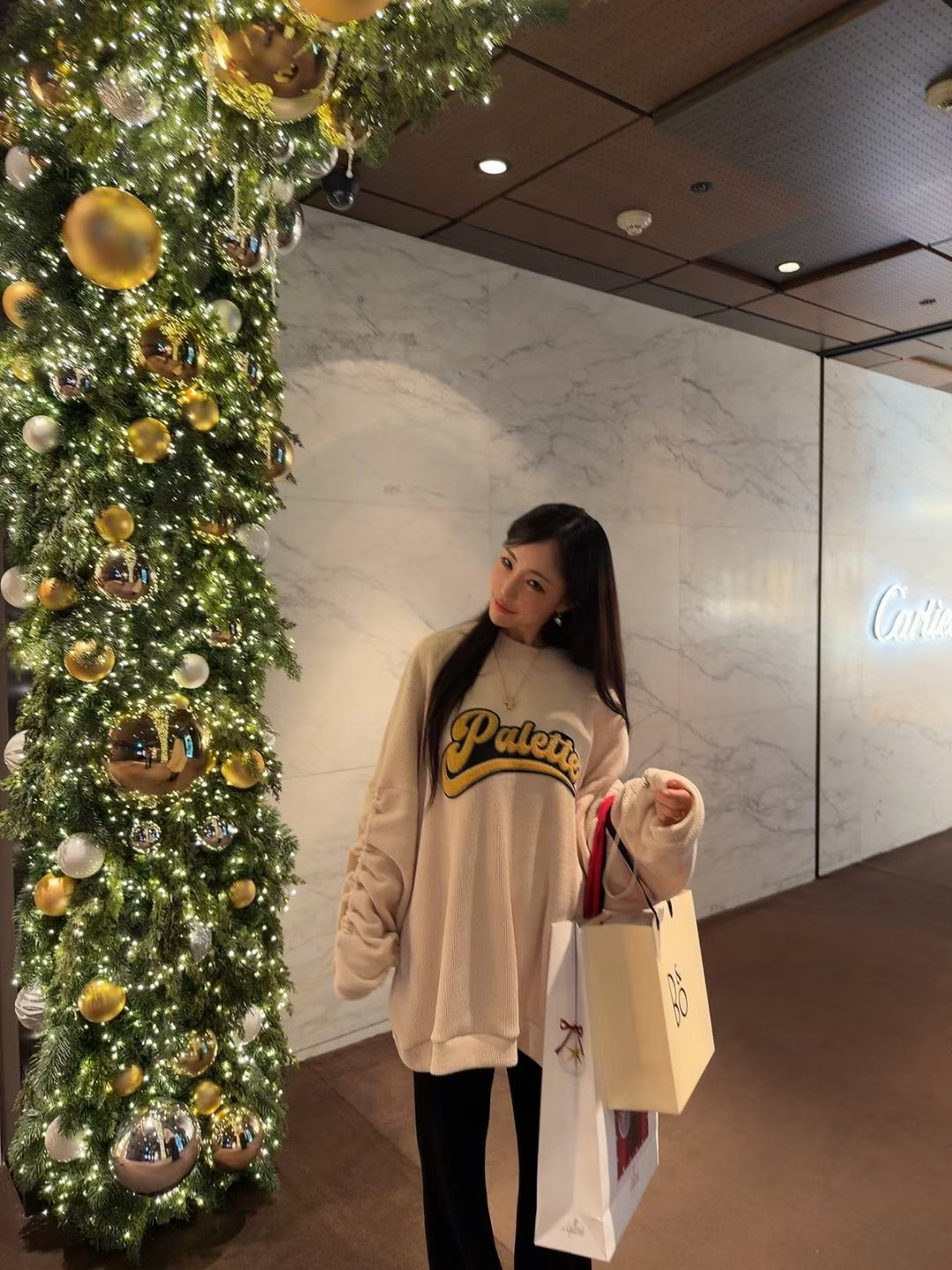 “Palette”索袖長絨Tee