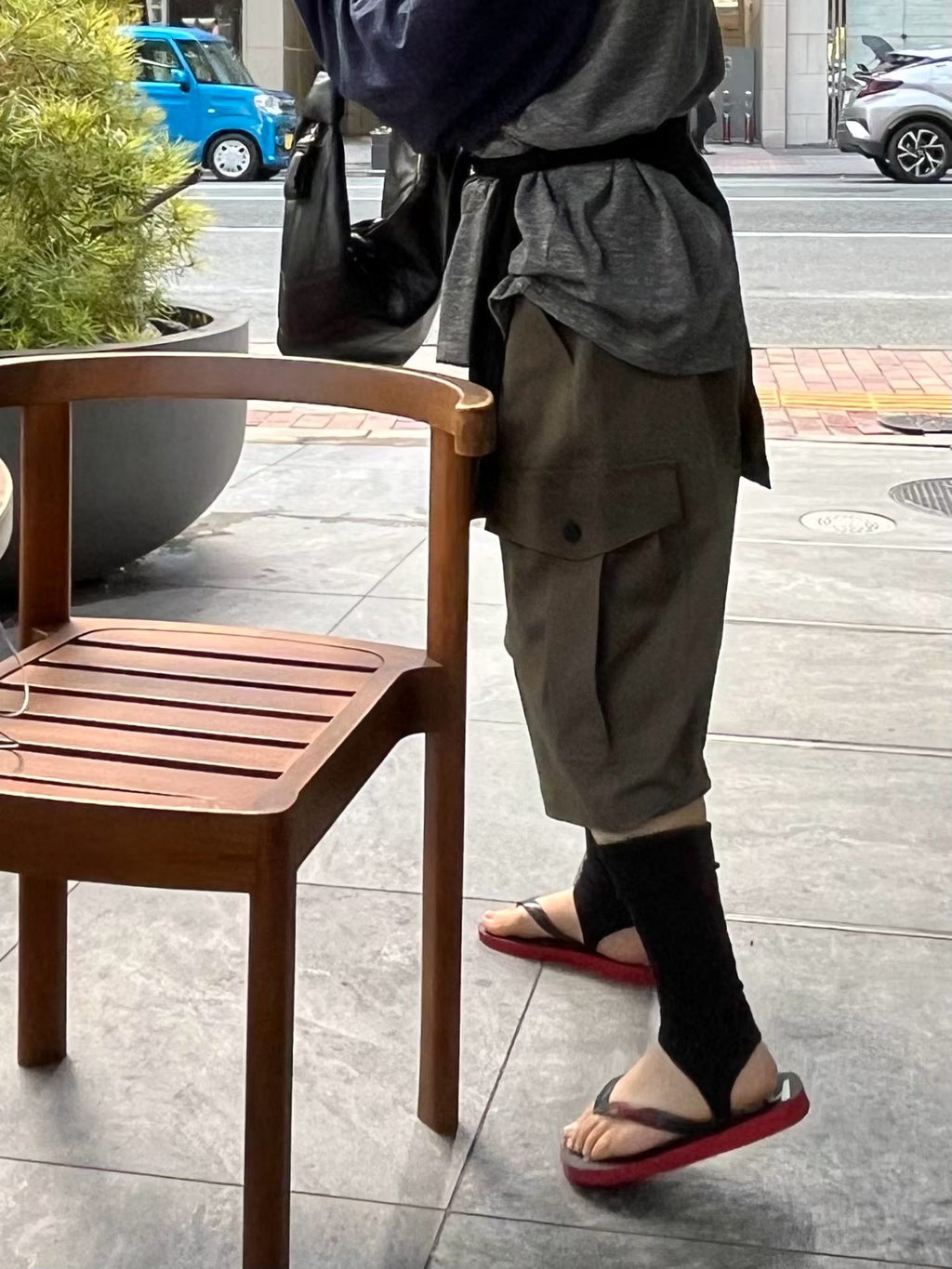 可摺腳四骨軍褲