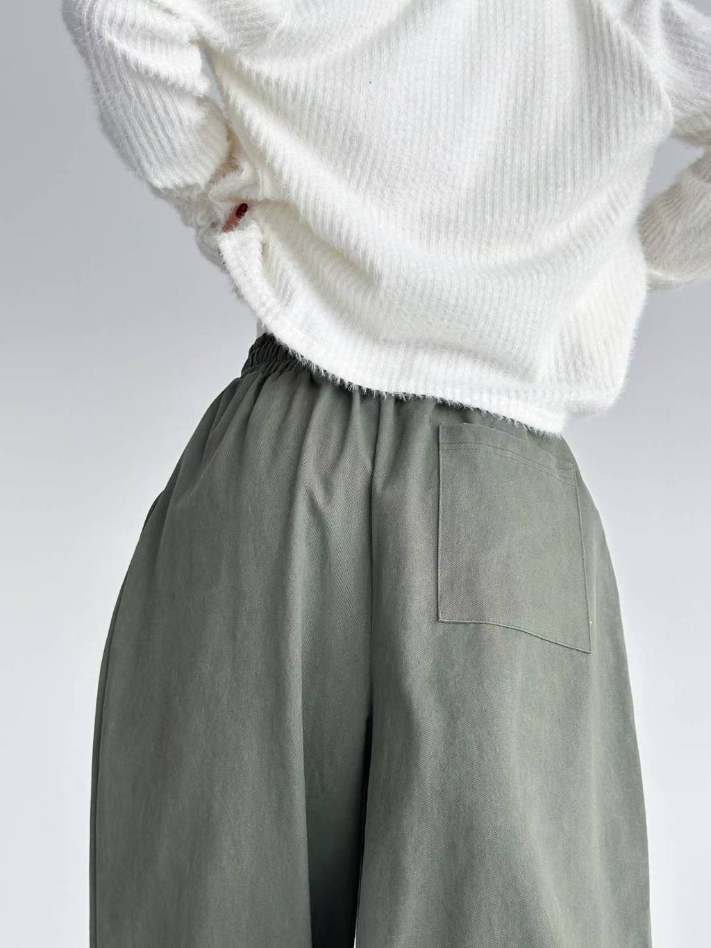 洗水橡筋頭布褲