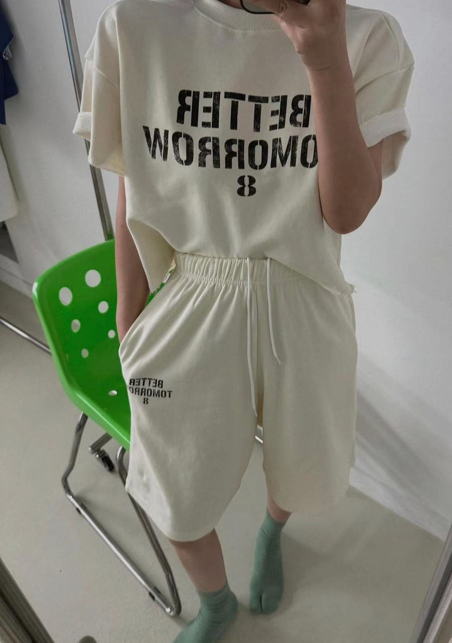 洗水短裙褲 (set裝可另購”BETTER TOMORROW” 洗水短Tee)