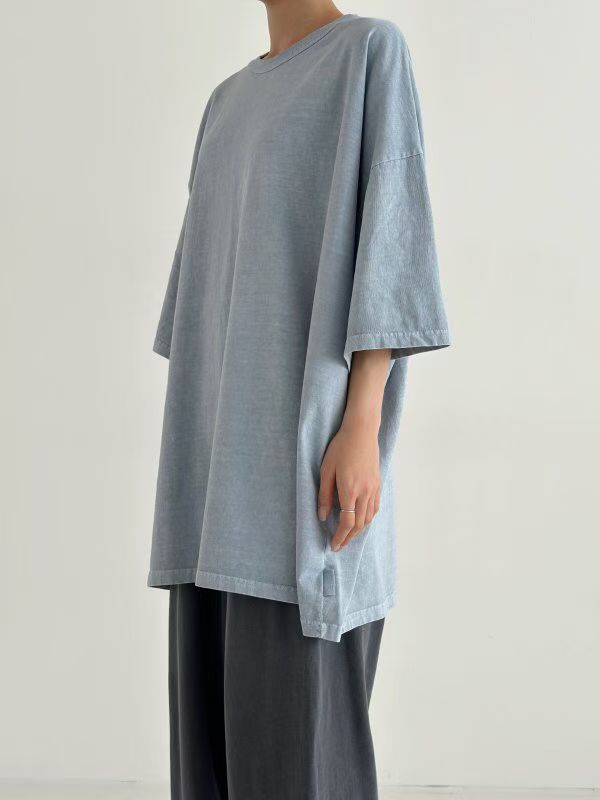 WST-3 洗水短袖長Tee