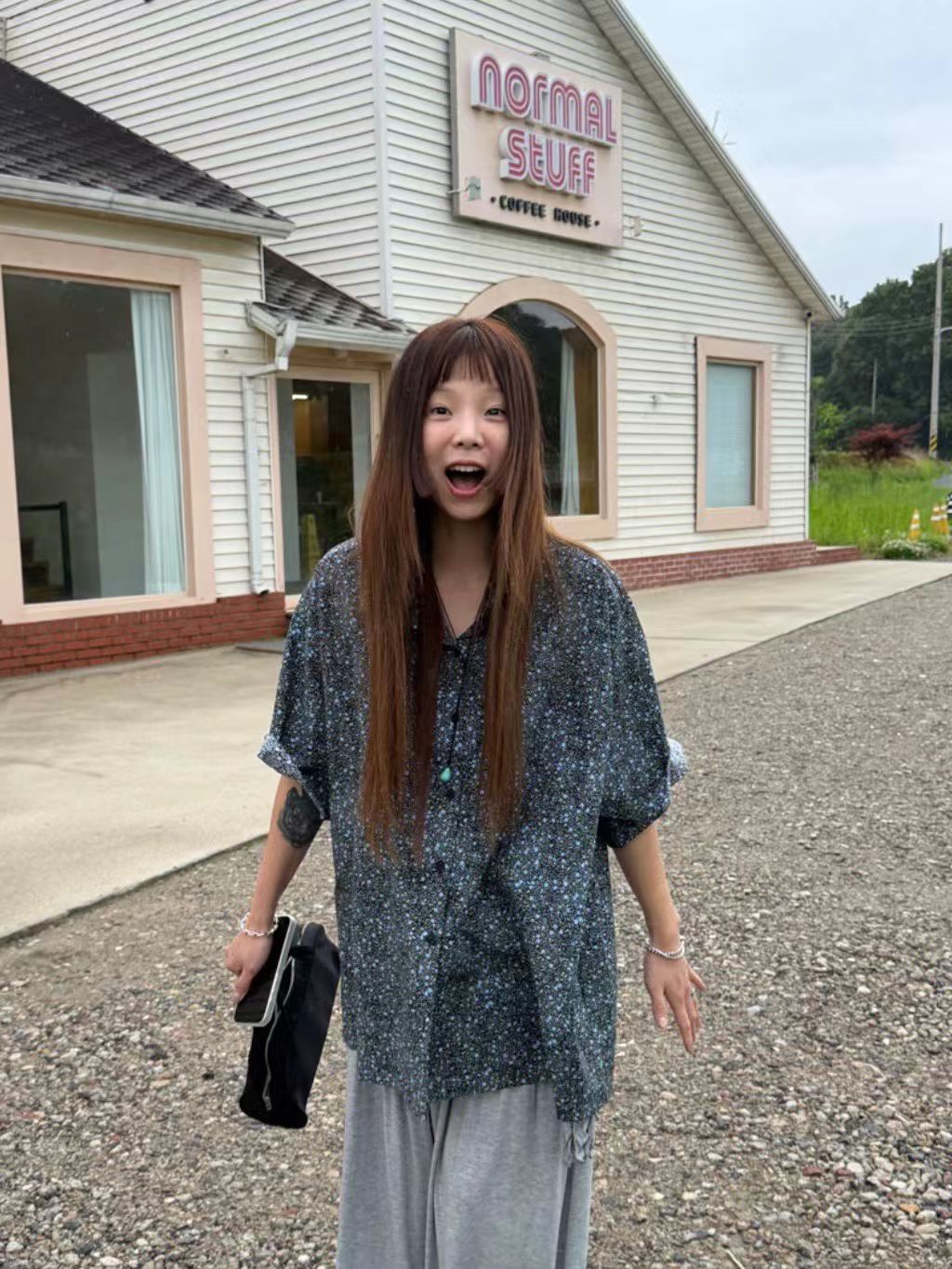花花長恤衫