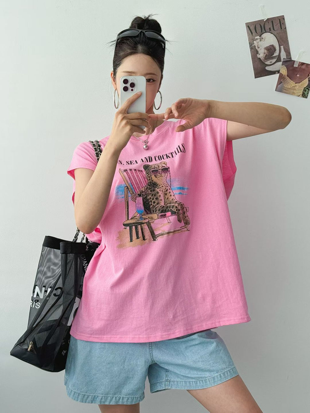 “COCKTAILS”豹Tee
